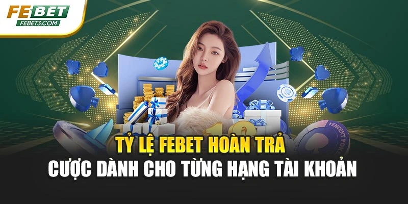 Tỷ lệ FEBET hoàn trả cược dành cho từng hạng tài khoản